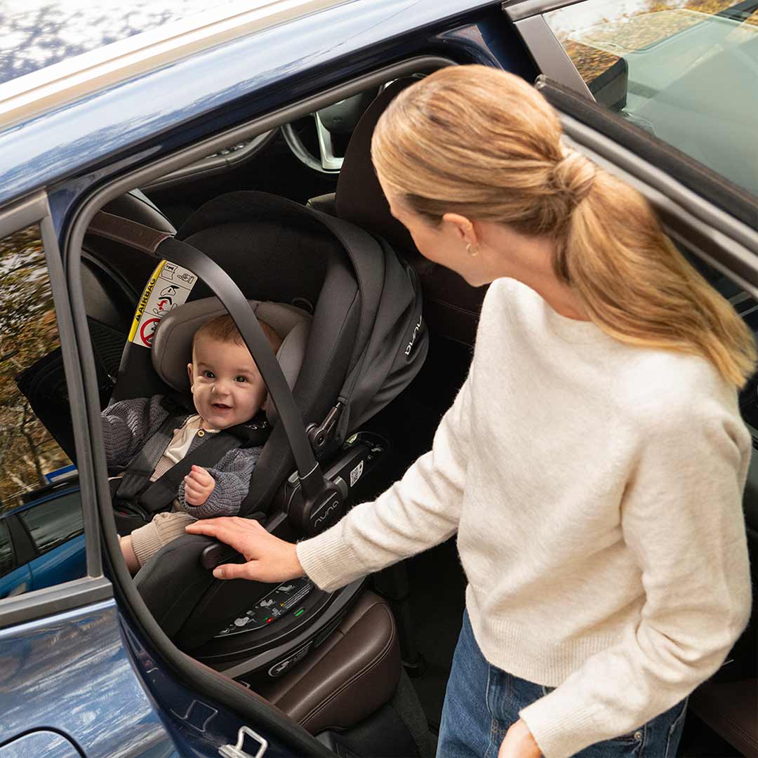Nuna TRIV LX + ARRA FLEX & BASE CURV Travel System - Caviar - Image 2