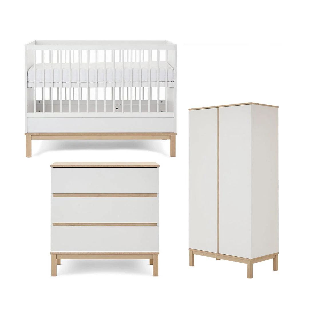 Obaby Astrid Mini 3 Piece Room Set - White