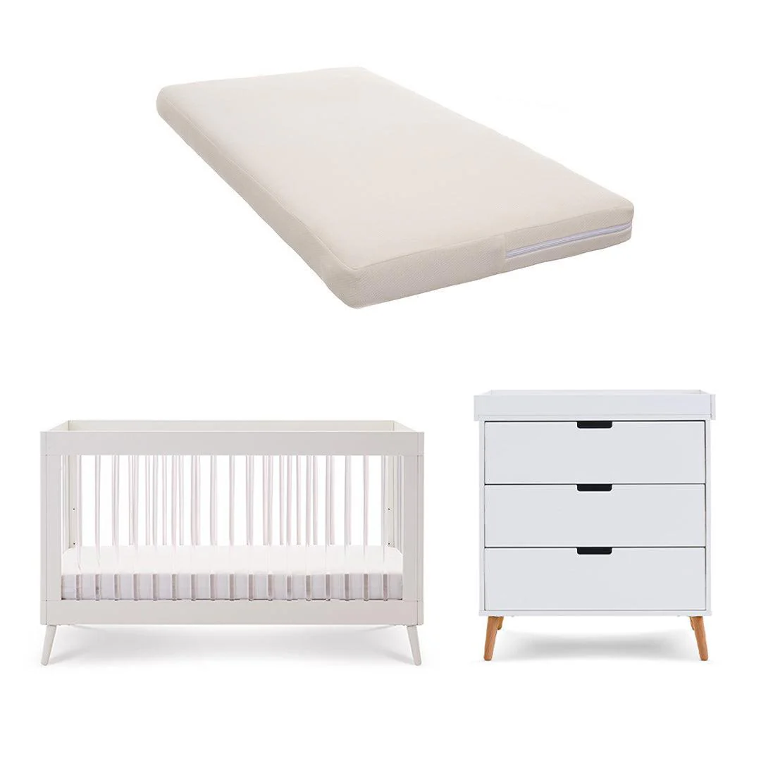 Obaby Maya 2 Piece Room Set - White + Acrylic - Image 9