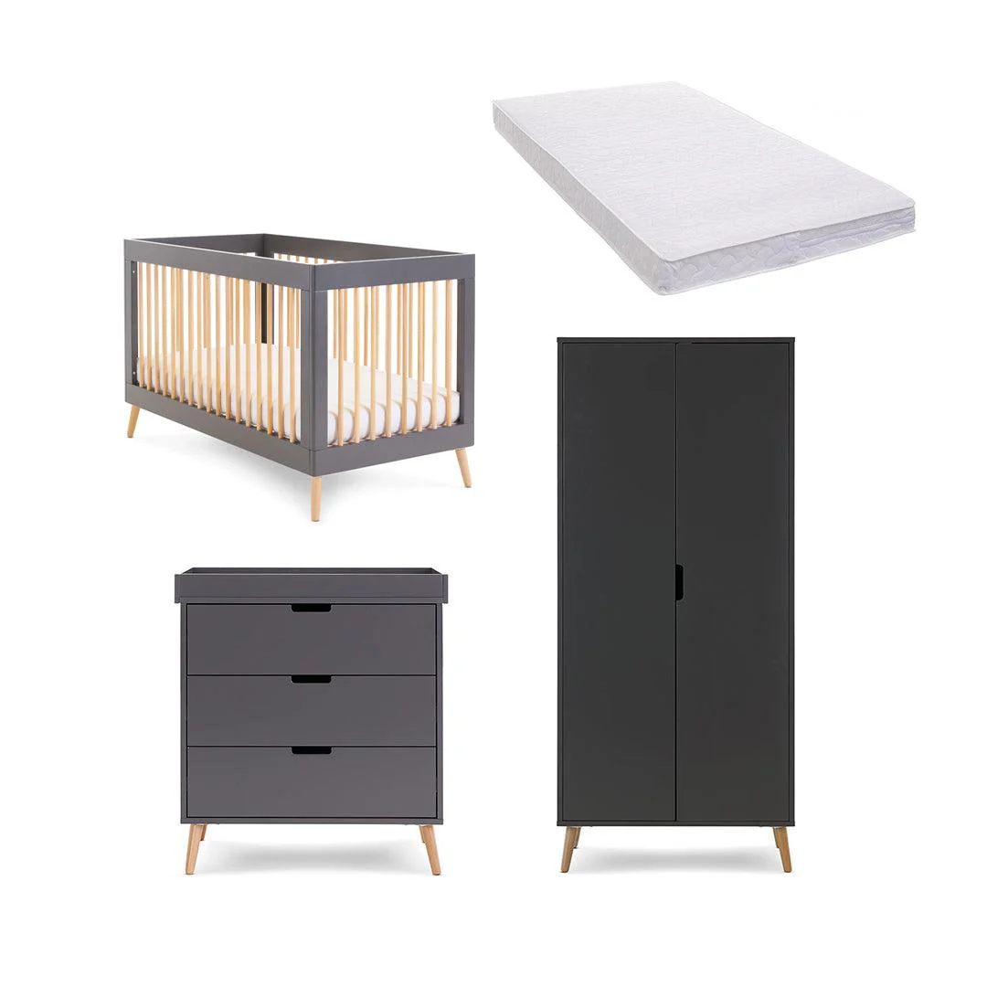 Obaby Maya 3 Piece Room Set - Slate + Natural - Image 4