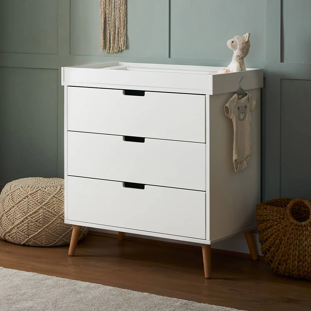 Obaby Maya 3 Piece Room Set - Nordic White - Image 3