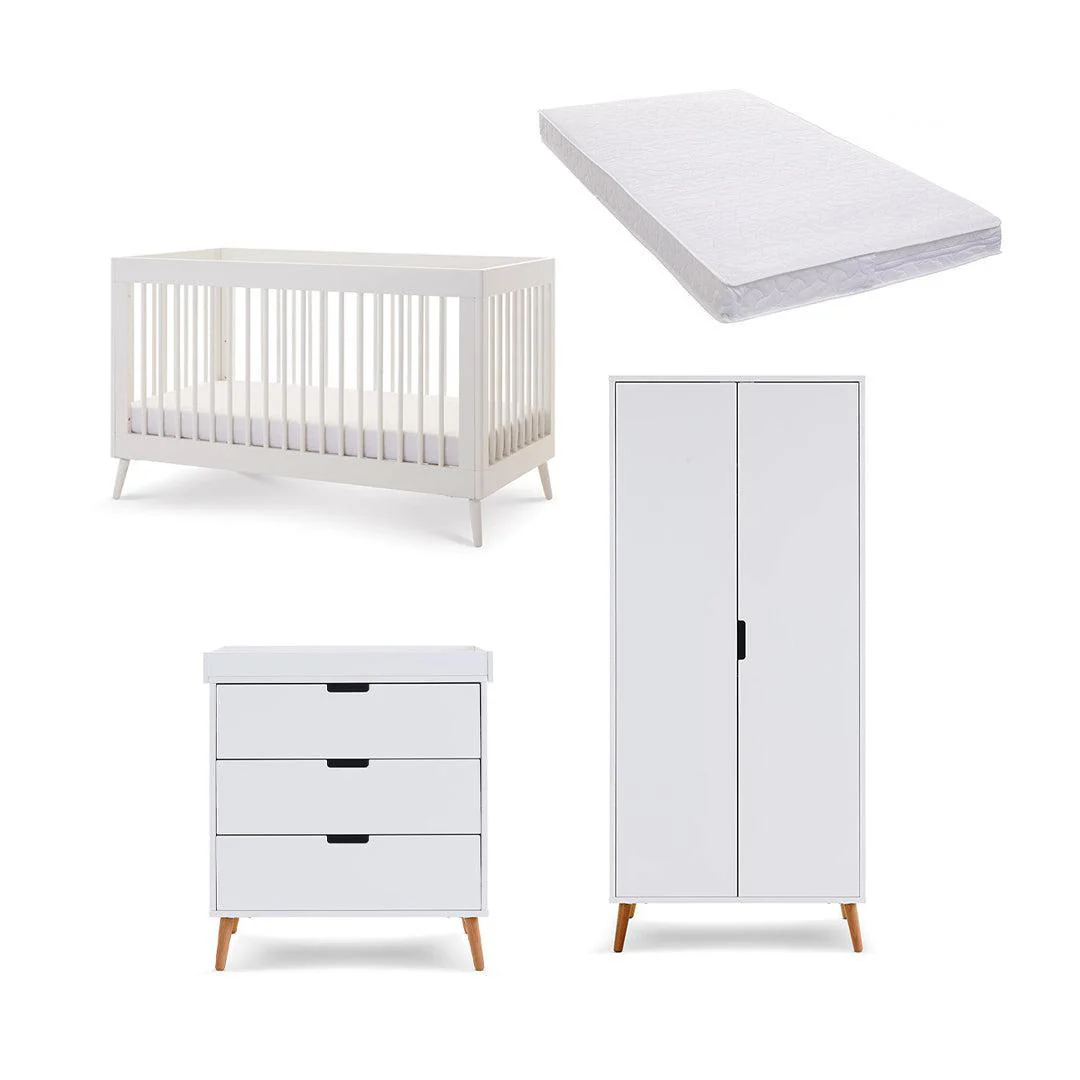 Obaby Maya 3 Piece Room Set - Nordic White - Image 6