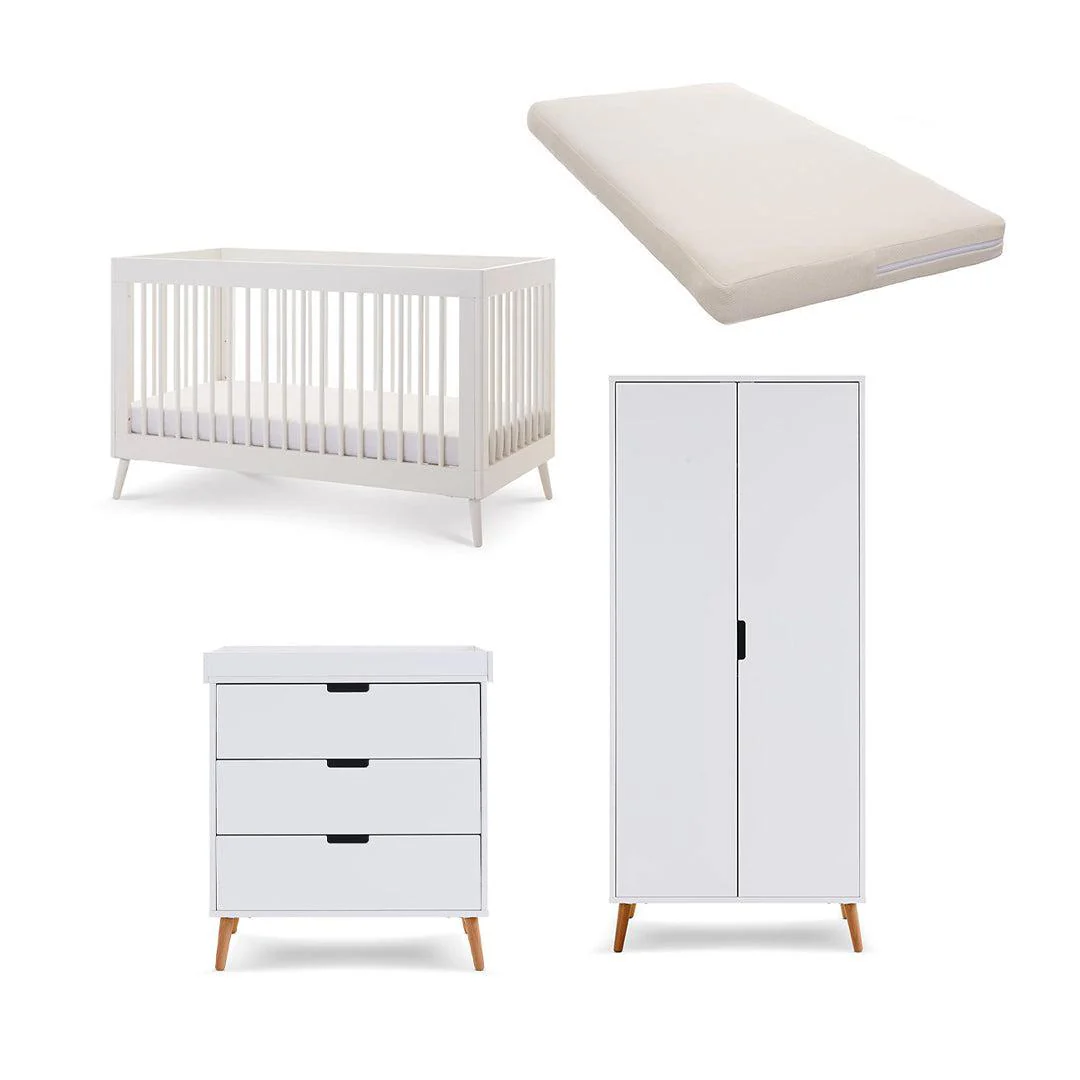 Obaby Maya 3 Piece Room Set - Nordic White - Image 7