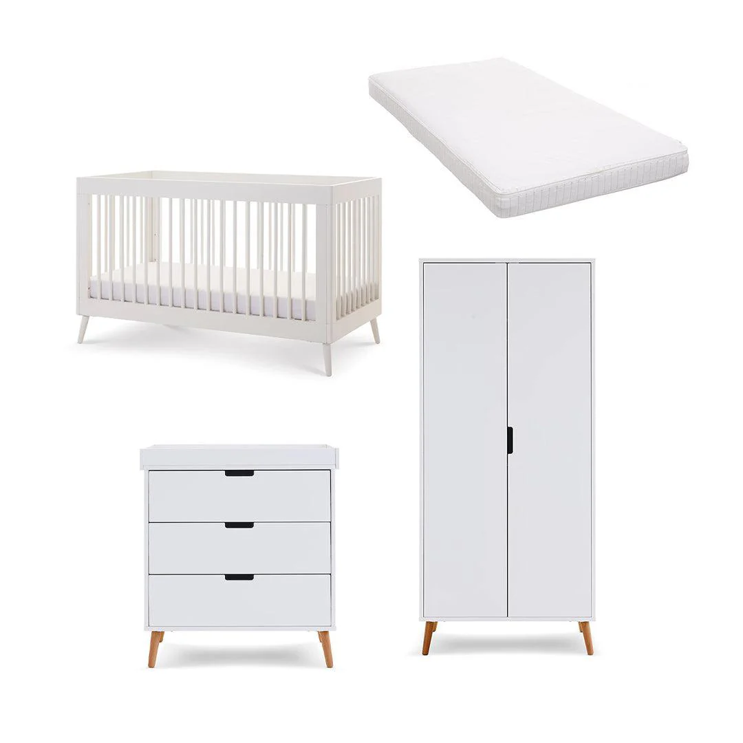 Obaby Maya 3 Piece Room Set - Nordic White - Image 8