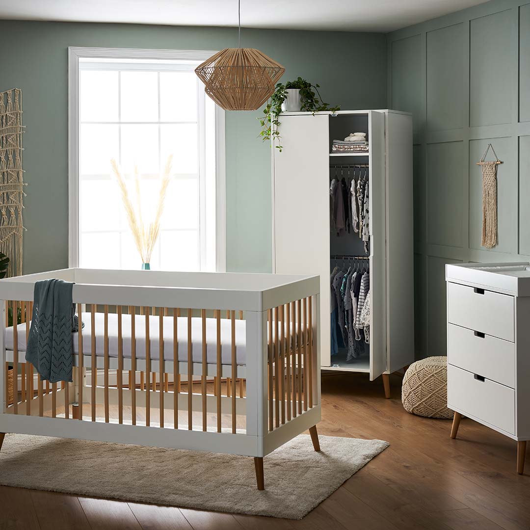 Obaby Maya 3 Piece Room Set - White + Natural - Image 3