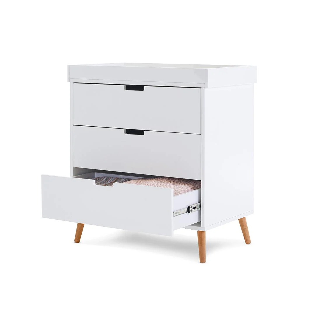 Obaby Maya Changing Unit - White + Natural - Image 3