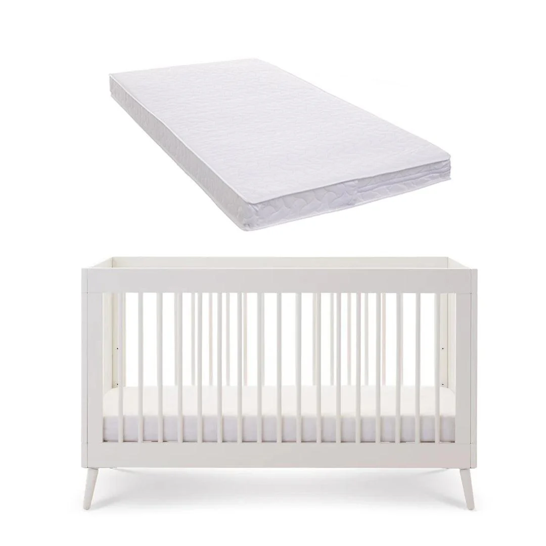 Obaby Maya Cot Bed - Nordic White - Image 9