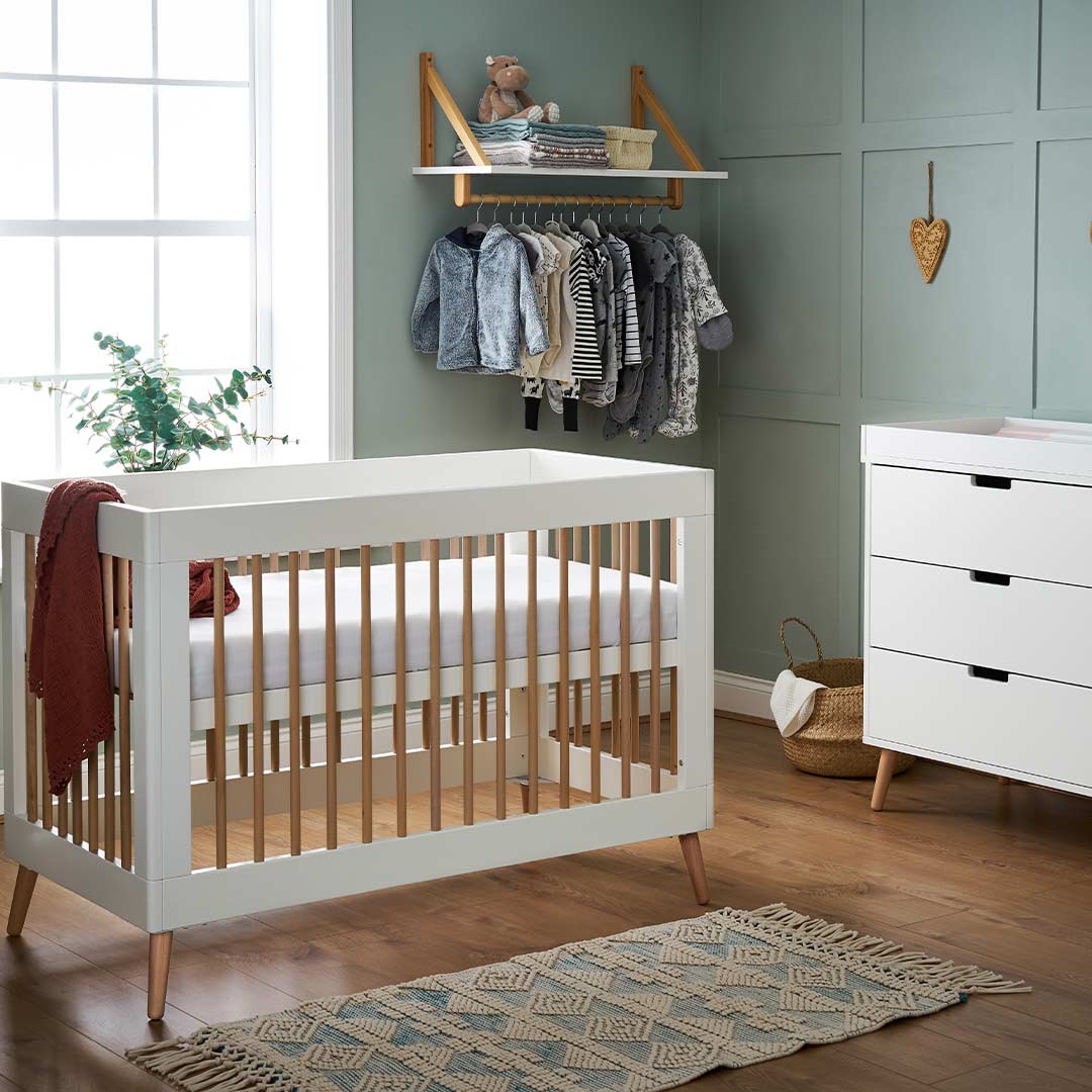 Obaby Maya Mini 2 Piece Room Set - White + Natural - Image 2