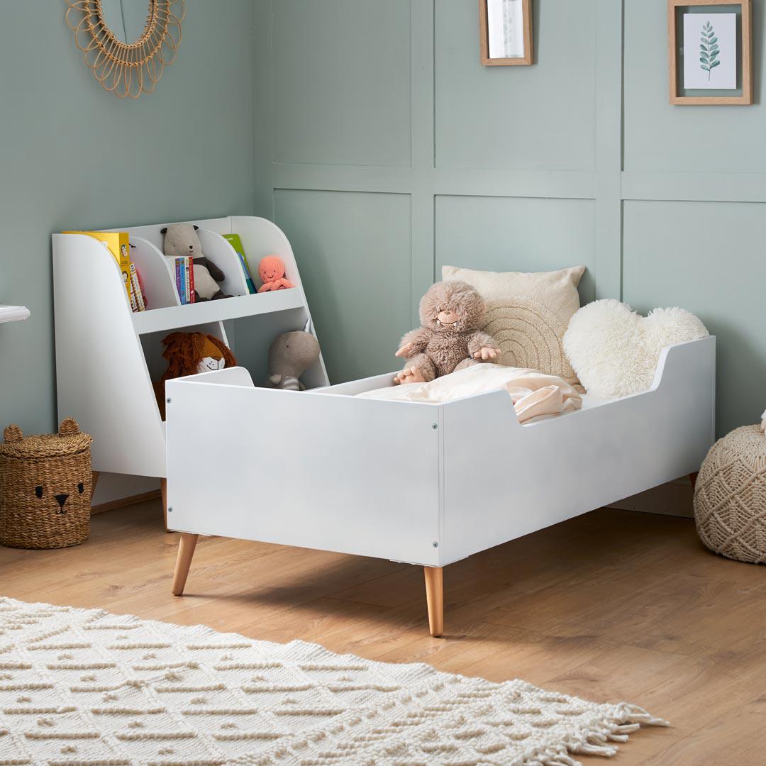 Obaby Maya Single Bed - White + Natural - Image 2