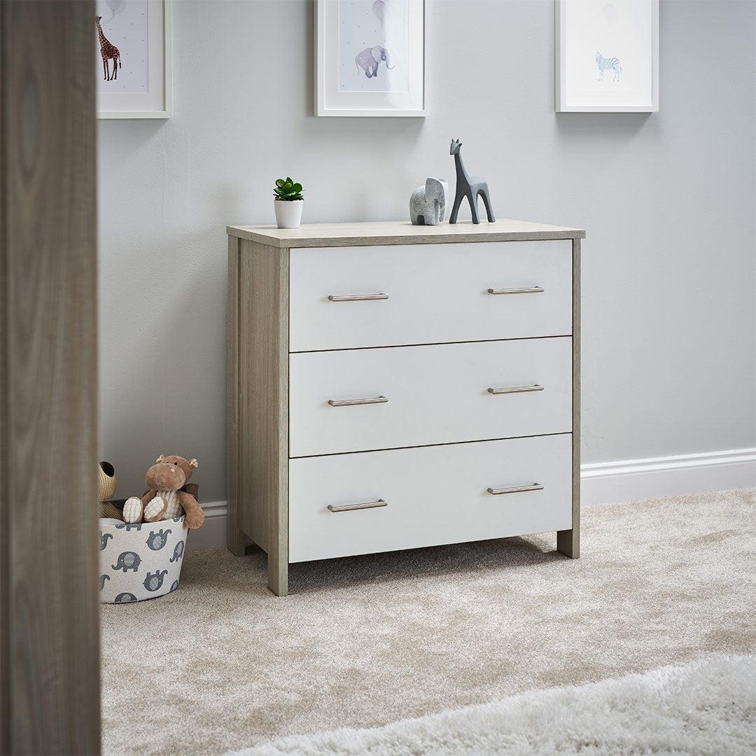 Obaby Nika 2 Piece Room Set - Grey Wash + White - Image 3