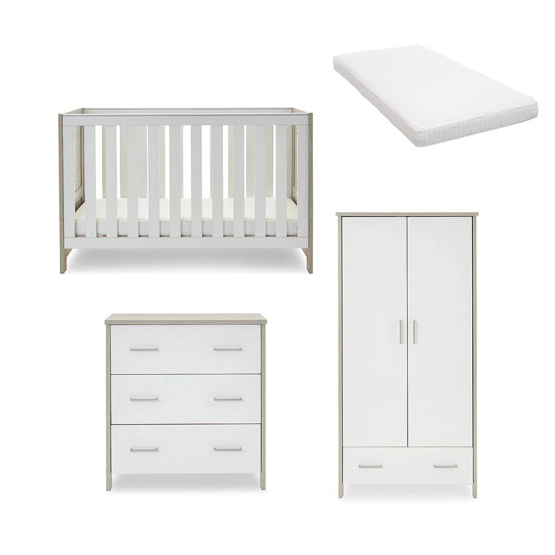 Obaby Nika 3 Piece Room Set - Grey Wash + White - Image 10