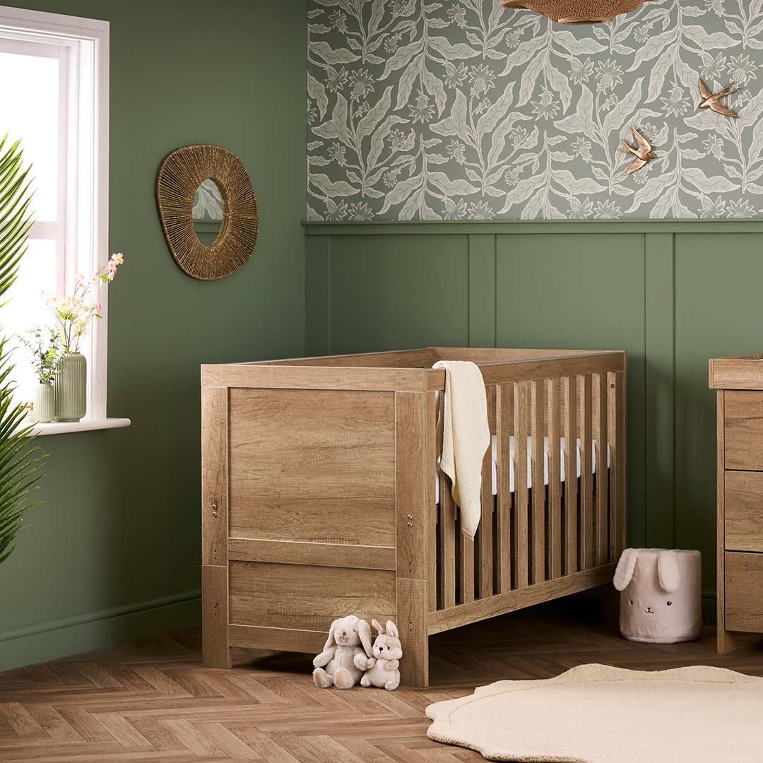 Obaby Nika Cot Bed - Oak - Image 2