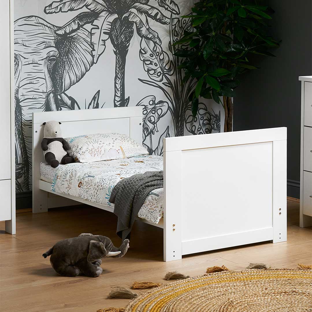 Obaby Nika Cot Bed - White Wash - Image 3