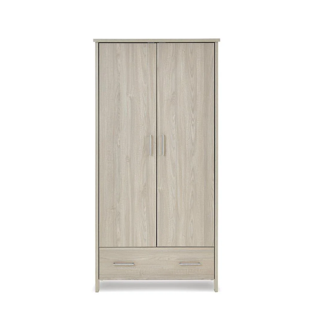 Obaby Nika Double Wardrobe - Grey Wash