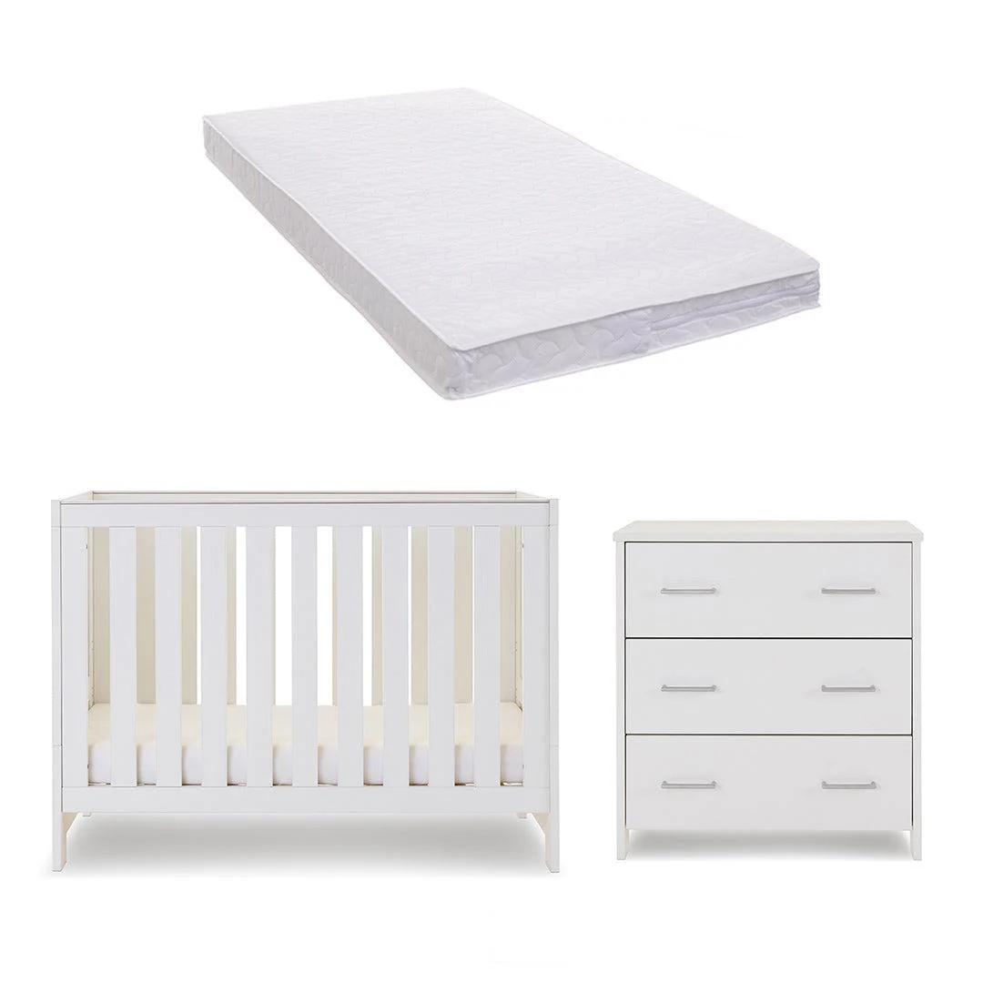 Obaby Nika Mini 2 Piece Room Set - White Wash - Image 3