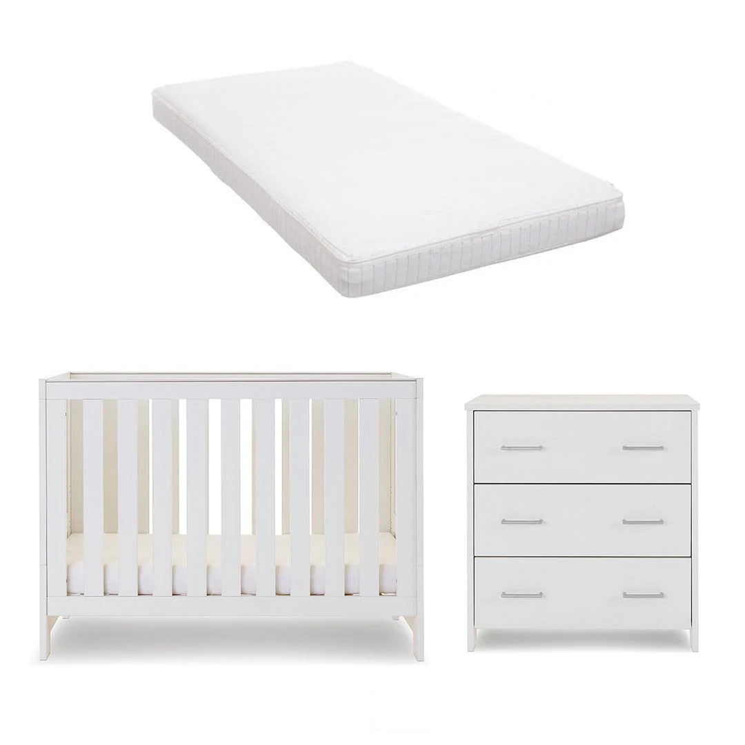 Obaby Nika Mini 2 Piece Room Set - White Wash - Image 4