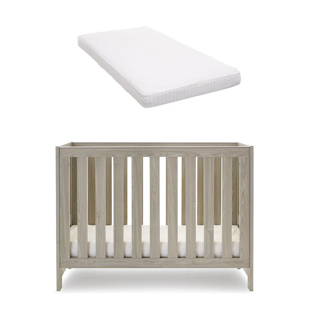 Obaby Nika Mini Cot Bed - Grey Wash - Image 9