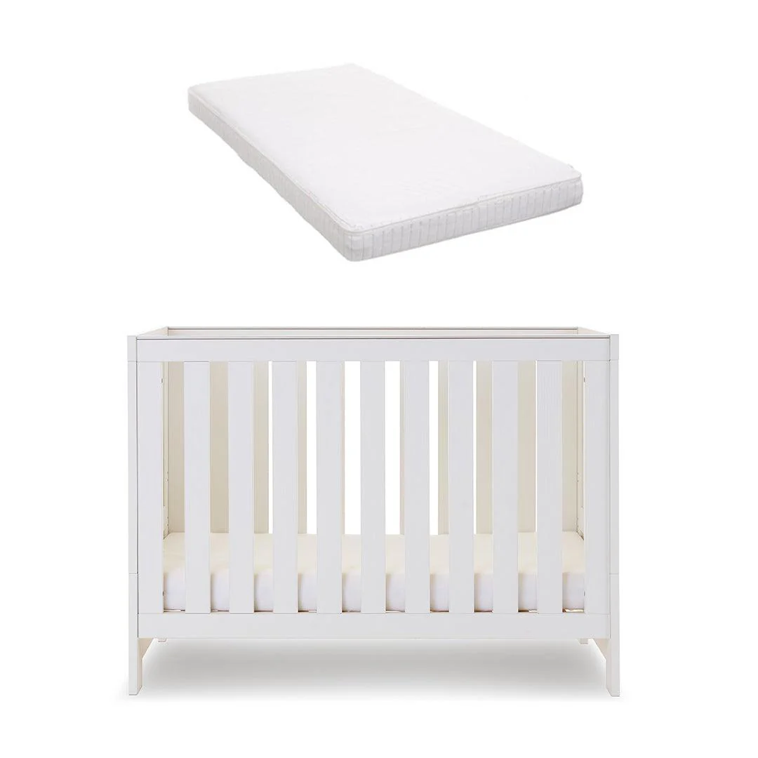 Obaby Nika Mini Cot Bed - White Wash - Image 11