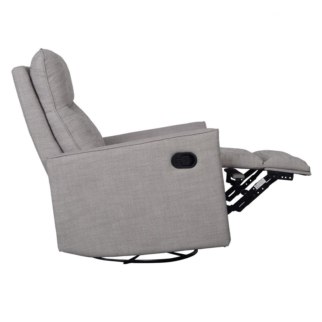 Obaby Savannah Swivel Glider Recliner Chair - Pebble - Image 5