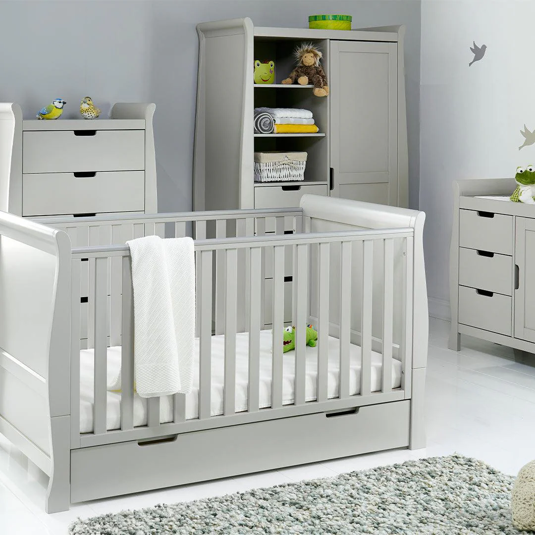 Obaby Stamford Classic 4 Piece Room Set - Warm Grey - Image 2