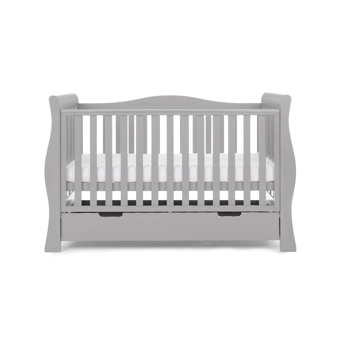 Obaby Stamford Luxe Cot Bed - Warm Grey