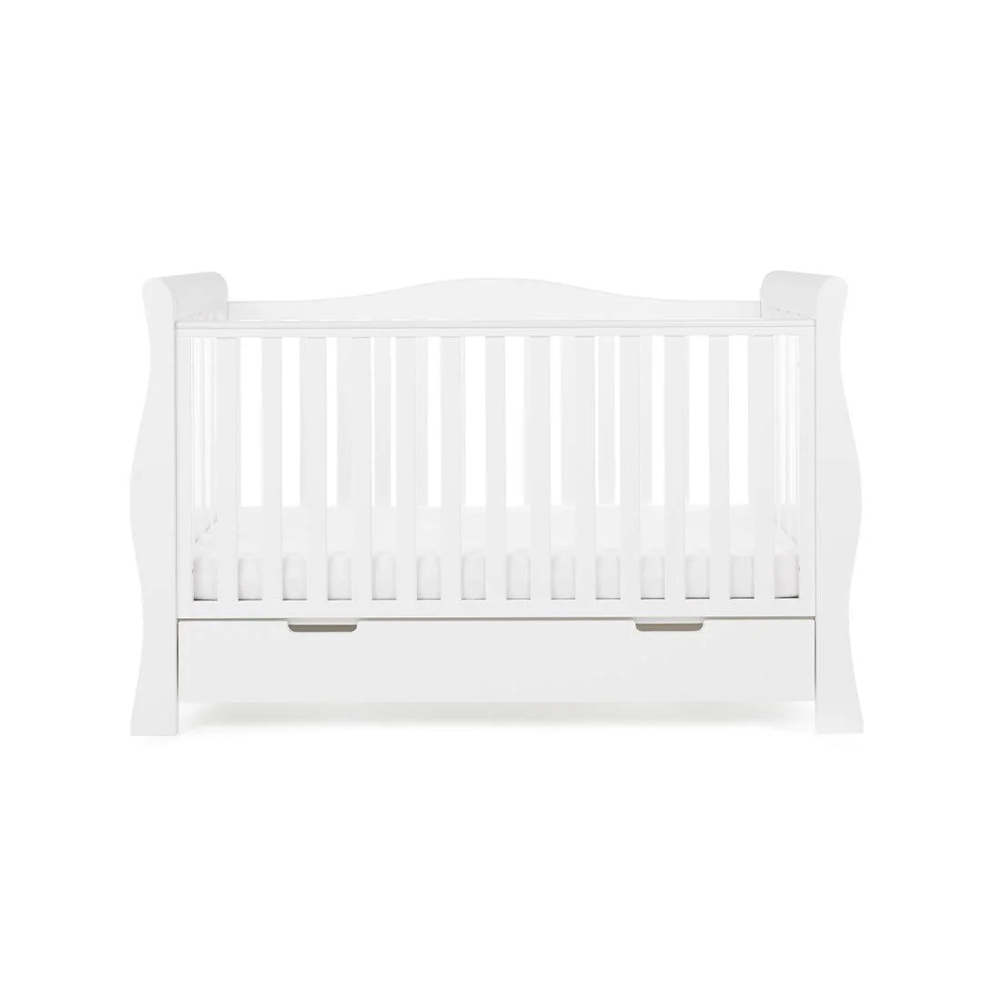 Obaby Stamford Luxe Cot Bed - White