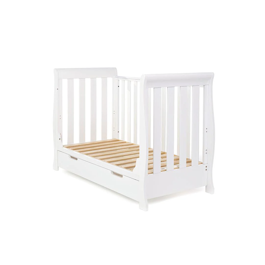 Obaby Stamford Mini Cot Bed - White - Image 6