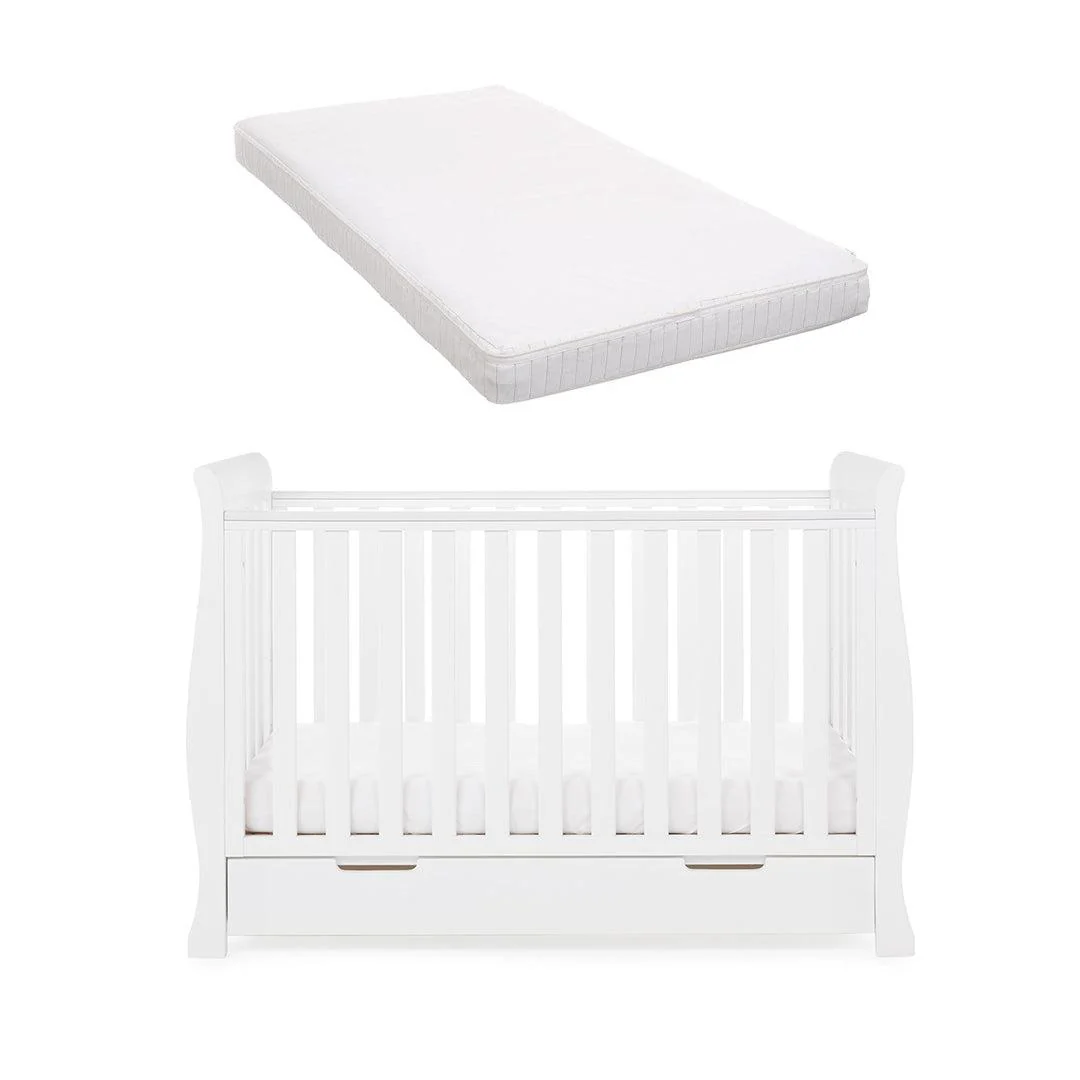 Obaby Stamford Mini Cot Bed - White - Image 8
