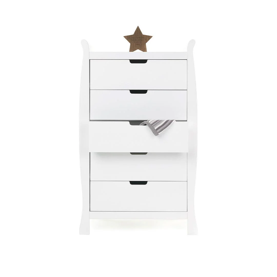 Obaby Stamford Tall Chest Of Drawers - White - Image 3