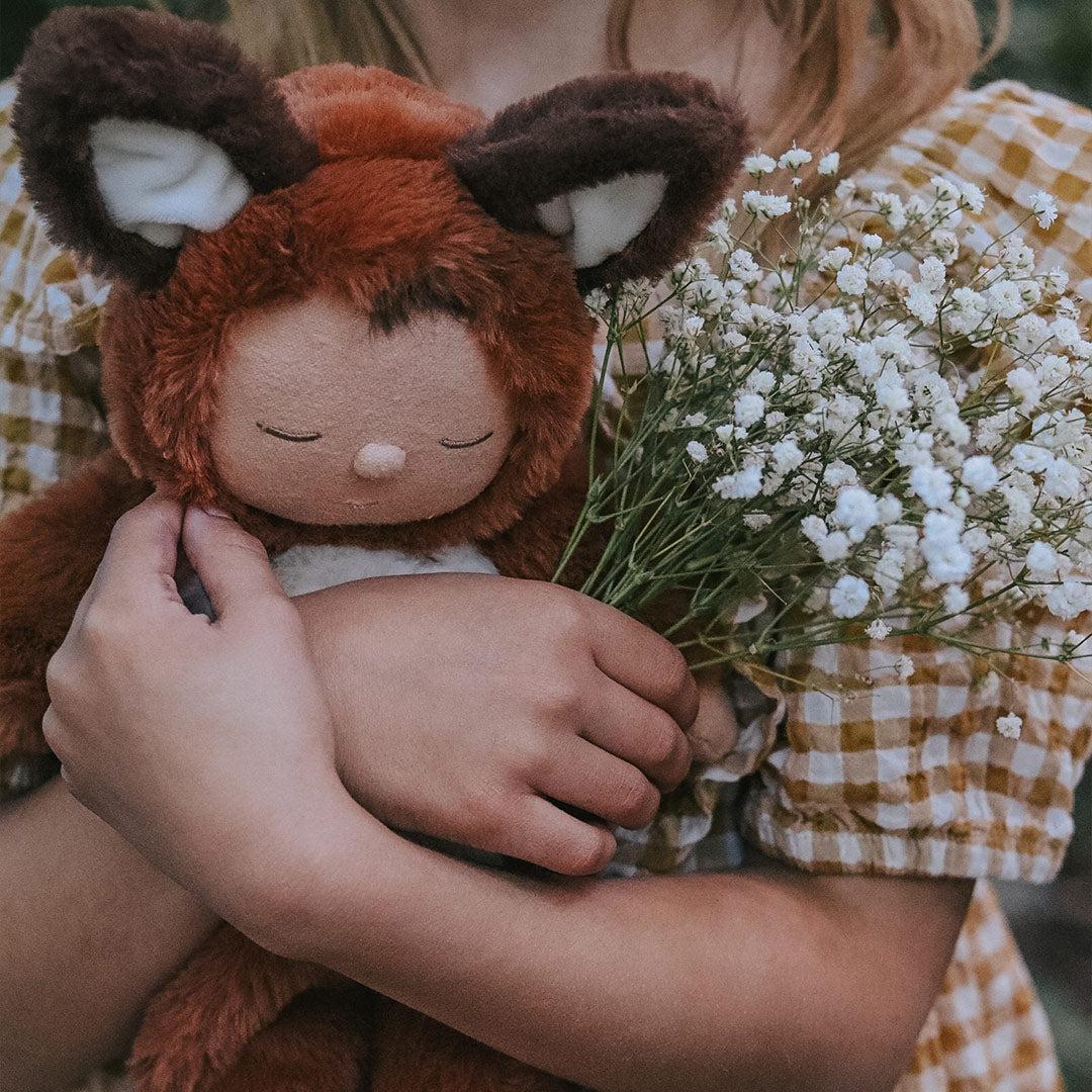 Olli Ella Cozy Dinkums Fox Doll - Finnley - Rust - Image 2