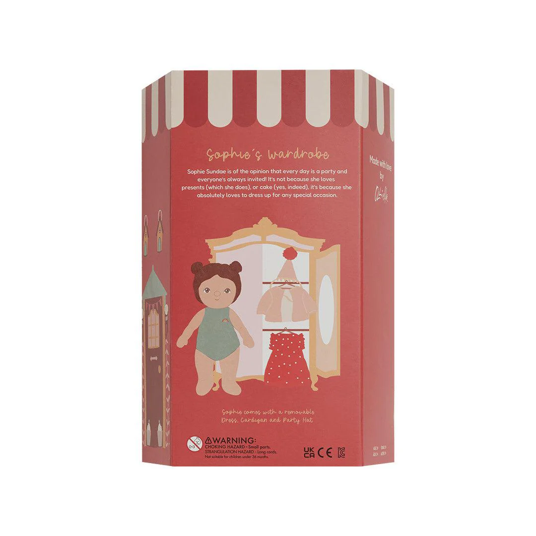 Olli Ella Dress Me Dinky - Sophie Sundae - Red - Image 11