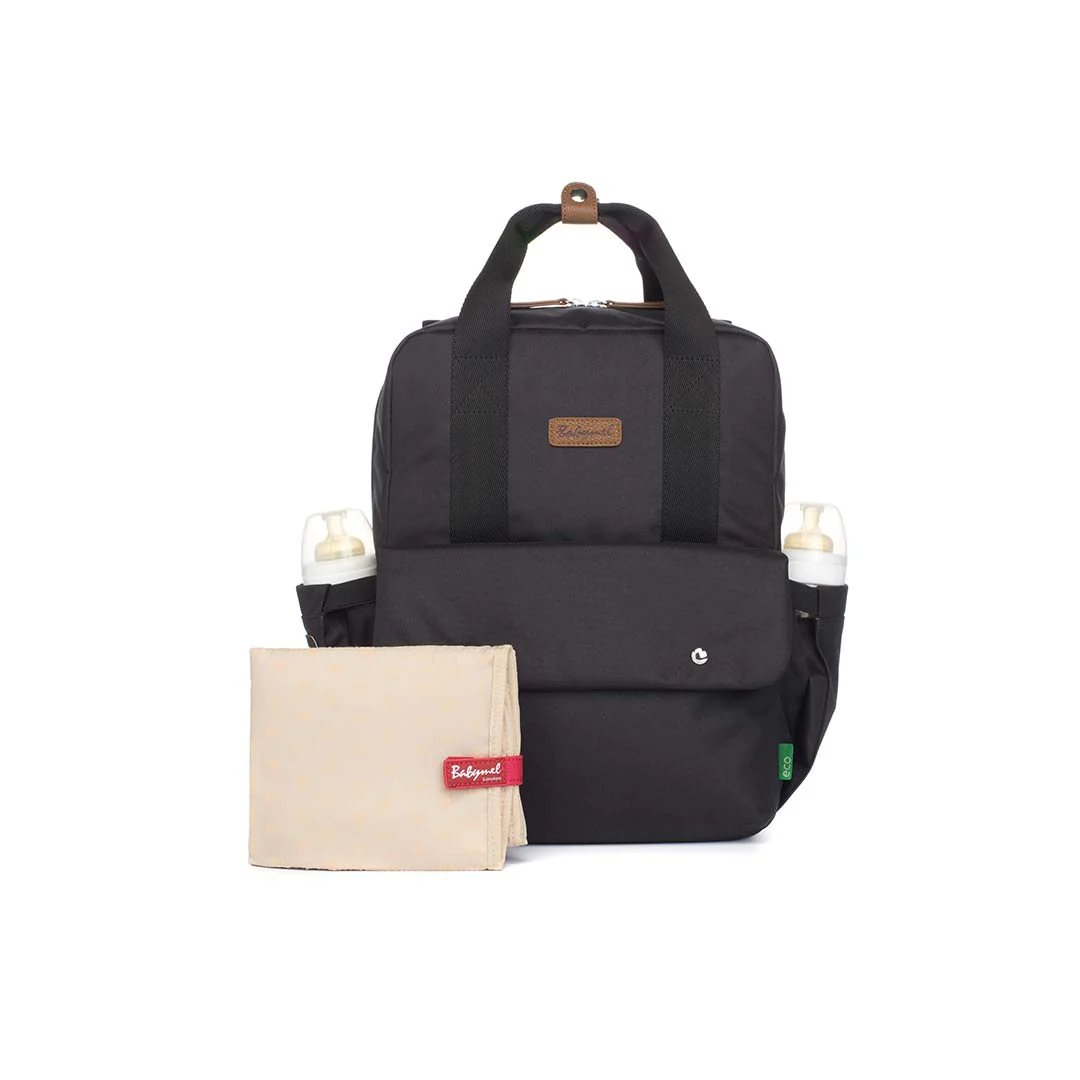 Outlet - Babymel Georgi ECO Changing Backpack - Black - Image 2