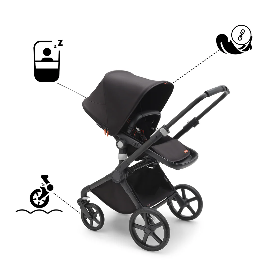 Bugaboo Fox Cub Complete Pushchair - Midnight Black - Image 9