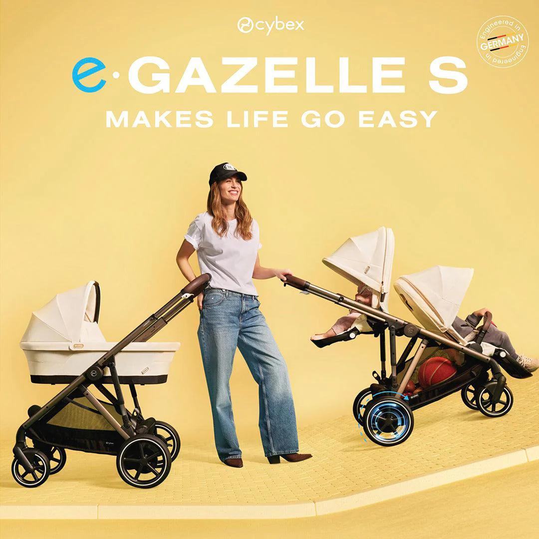 Outlet - CYBEX e-Gazelle S Pushchair - Moon Black - Image 3