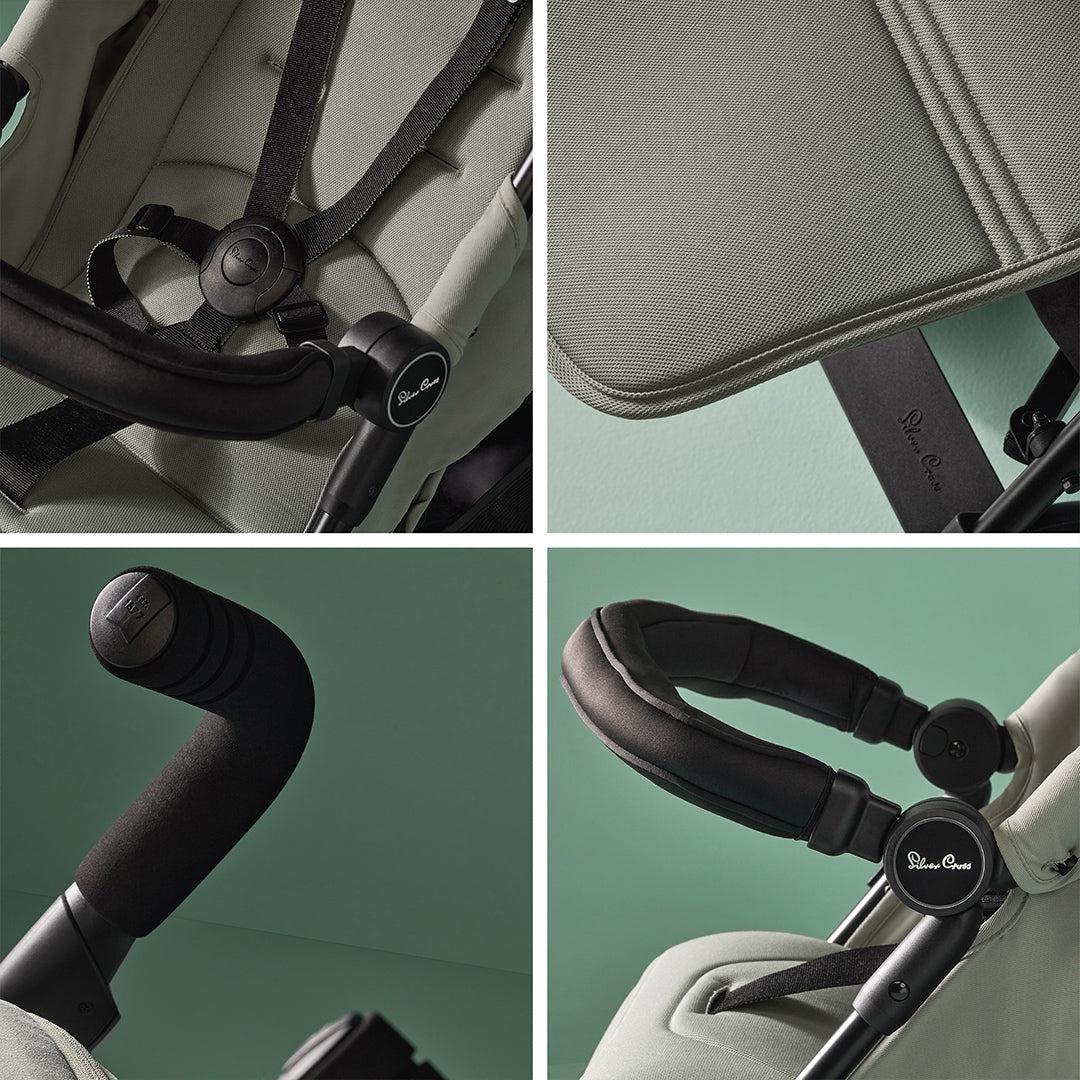 Outlet - Silver Cross Pop Lightweight Stroller - Sage - Image 6