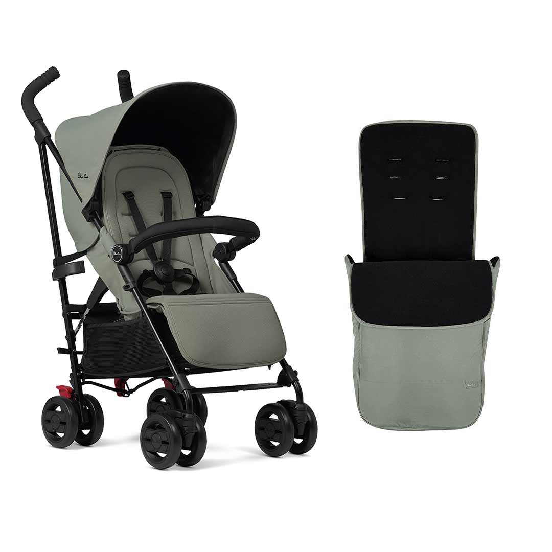 Outlet - Silver Cross Pop Lightweight Stroller - Sage - Image 9