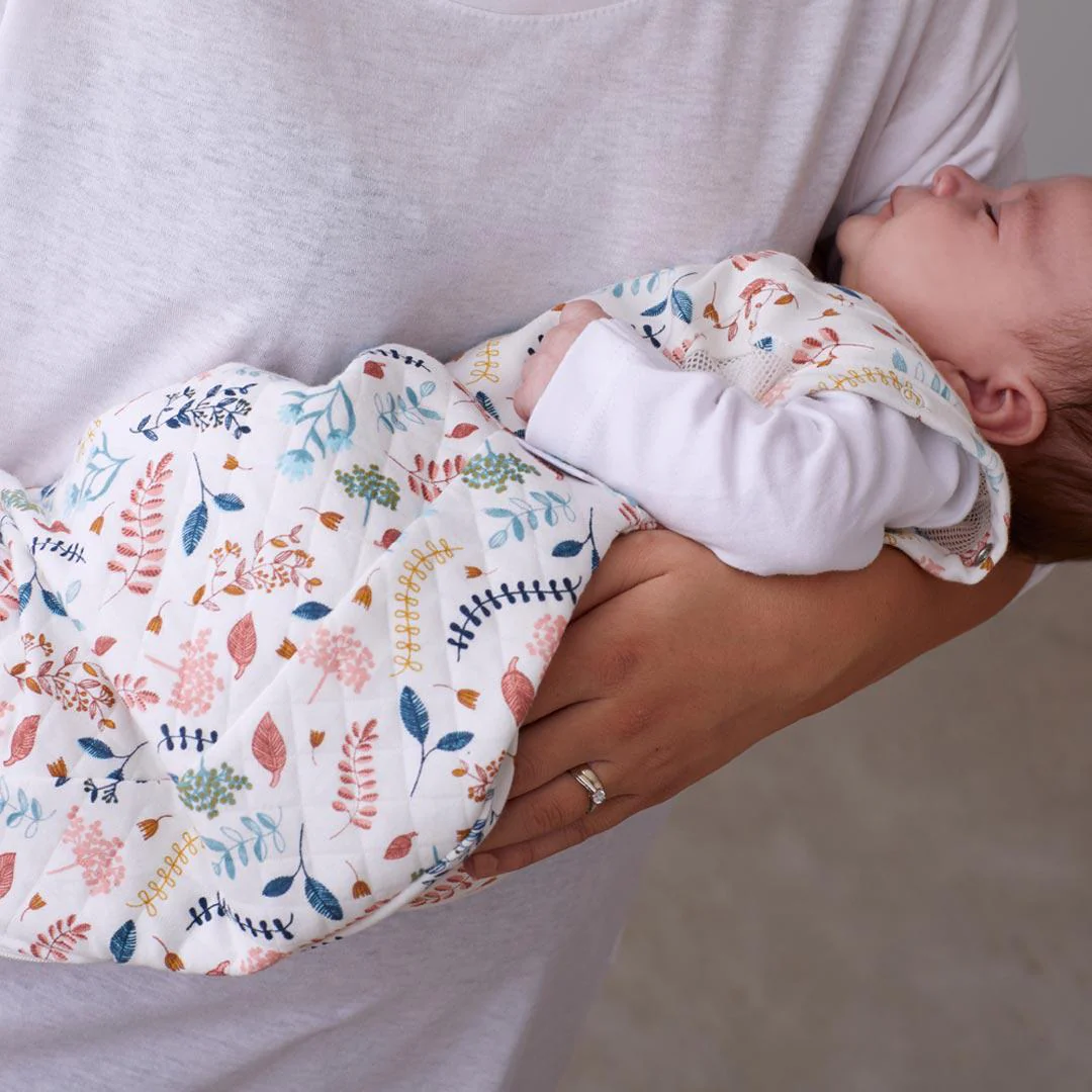 Purflo Swaddle To Sleep Bag - Botanical - TOG 2.5 - Image 4