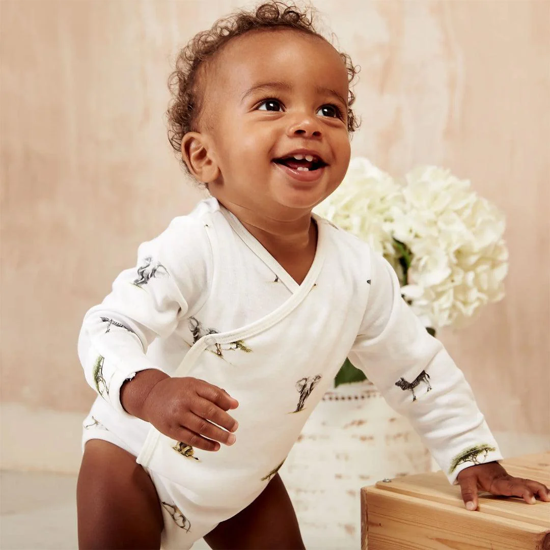 Rosa & Blue Long Bodysuit - Safari - Image 2