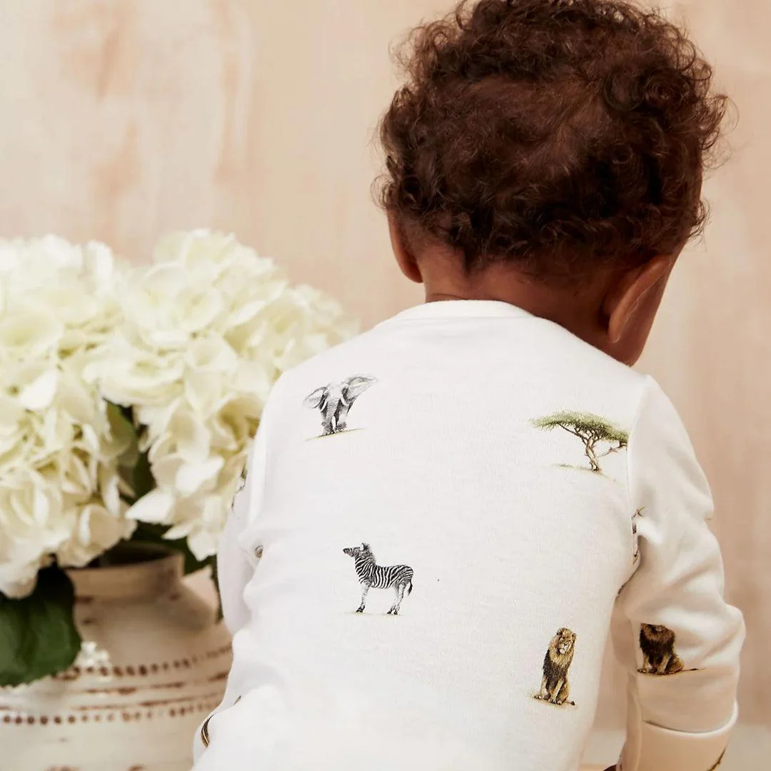 Rosa & Blue Long Bodysuit - Safari - Image 3