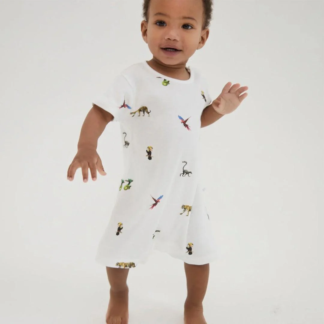 Rosa & Blue Romper - Jungle - Image 3