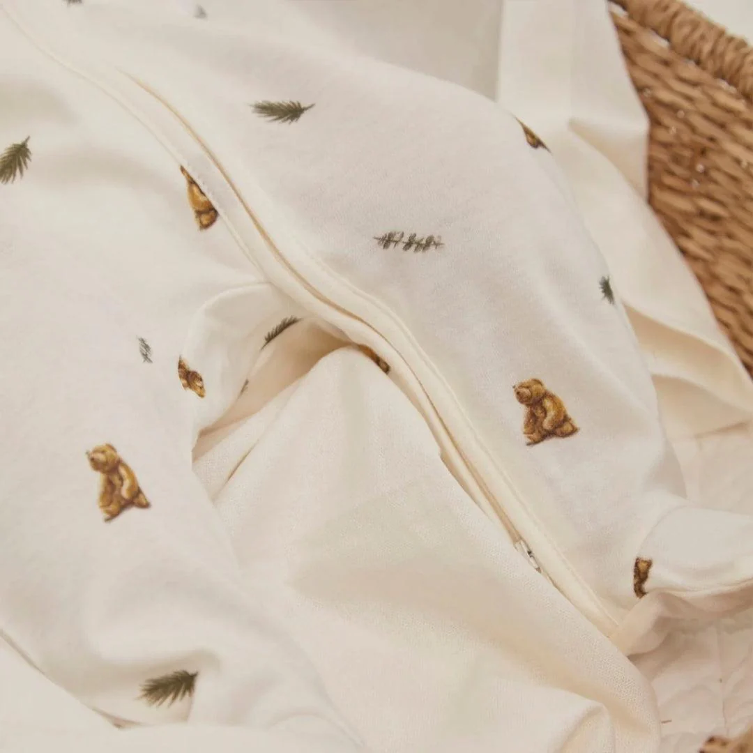Rosa & Blue Sleepsuit - Brown Bear - Image 6