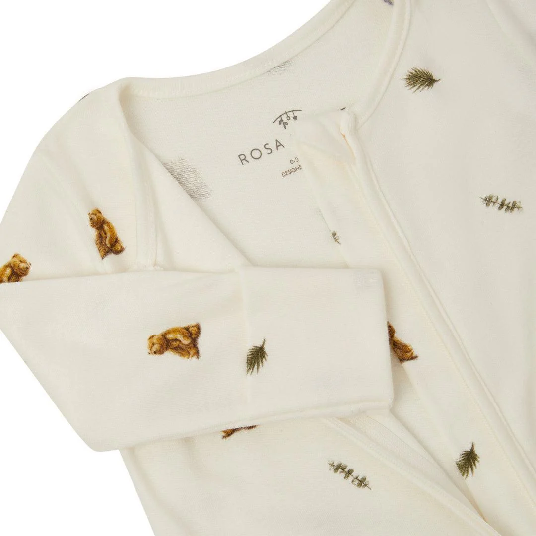 Rosa & Blue Sleepsuit - Brown Bear - Image 7
