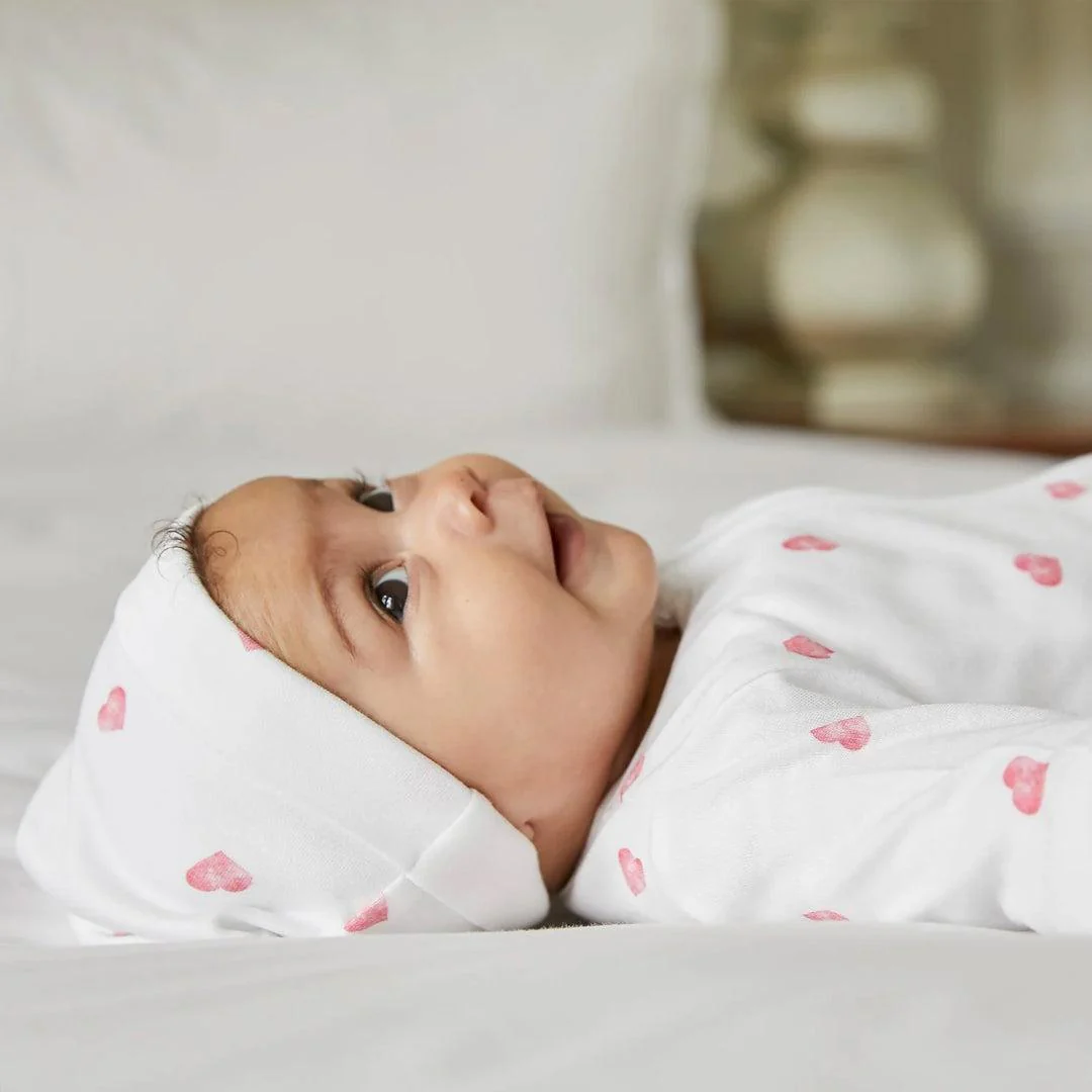 Rosa & Blue Sleepsuit - Heart - Image 3