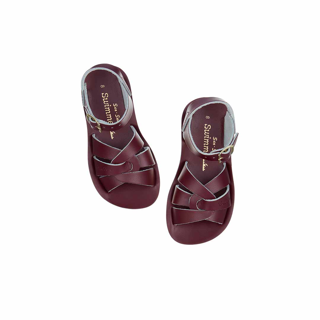 Salt-Water Sun-San Kids Sandals - Swimmer - Claret