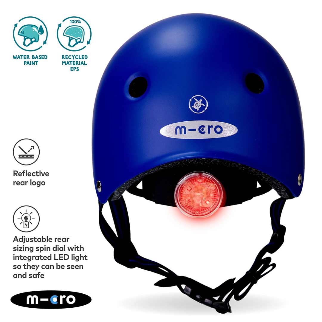 Micro Scooters Eco Matt Helmet - Blue - Image 5