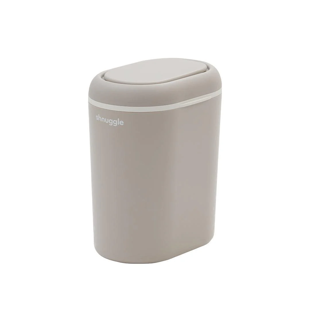 Shnuggle Eco Touch Nappy Bin - Taupe - Image 8