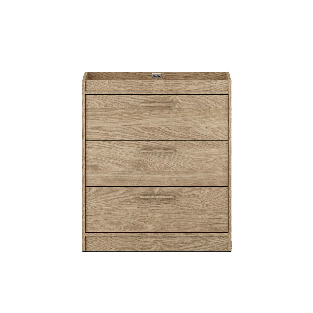 Silver Cross Geneva 3 Piece Nursery Set (Cot Bed + Dresser & Wardrobe) - Oak - Image 9