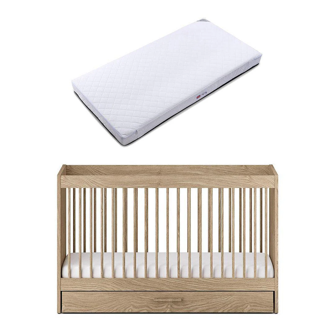 Silver Cross Geneva Cot Bed - Oak - Image 11