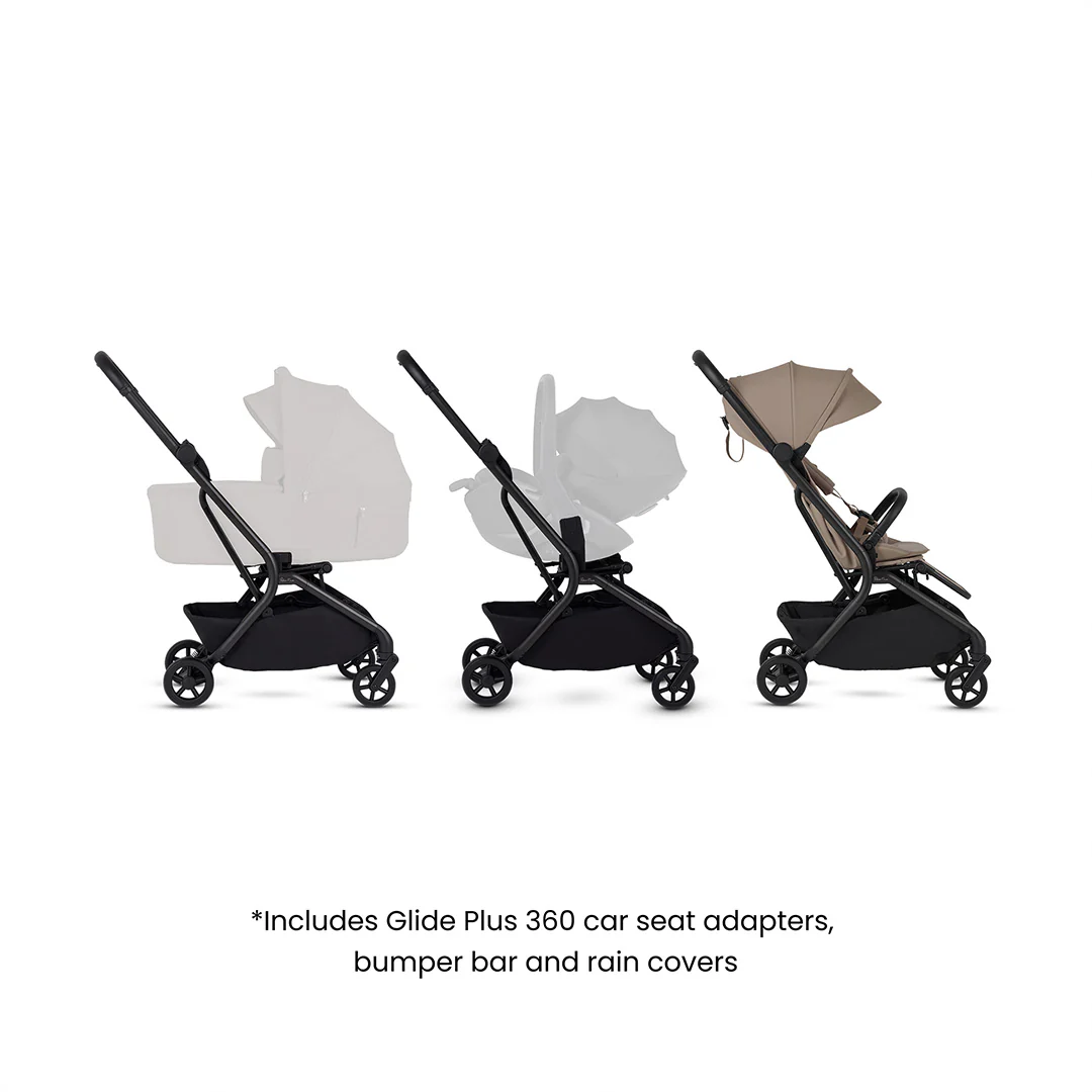 Silver Cross Nia Stroller & Carrycot - Champagne - Image 21