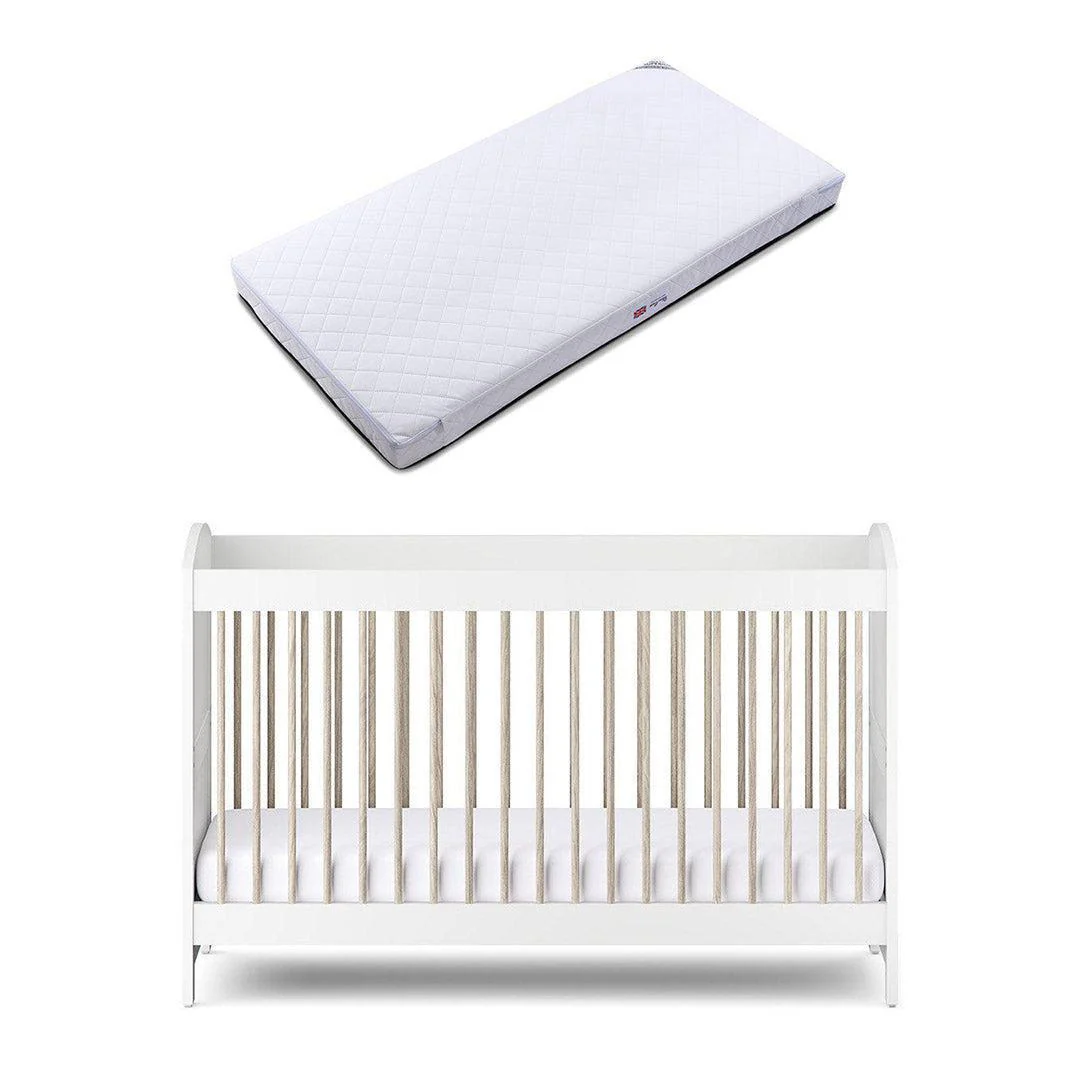 Silver Cross Valencia Cot Bed - Ash White - Image 11